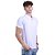Camisa Polo Piquet Premium Penteado Masculina 50% Algodão 50% Poliéster MXD Conceito Branco Sólido - Imagem 3