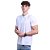 Camisa Polo Piquet Premium Penteado Masculina 50% Algodão 50% Poliéster MXD Conceito Branco Sólido - Imagem 1