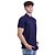 Camisa Polo Piquet Premium Penteado Masculina 50% Algodão 50% Poliéster MXD Conceito Azul Marinho Sólido - Imagem 1