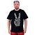 Camiseta Plus Size Tradicional Manga Curta MXD Conceito Estampa Mão Da Paz - Imagem 2