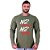Camiseta Manga Longa Moletinho MXD Conceito No Pain No Gain - Imagem 3