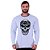 Camiseta Manga Longa Moletinho MXD Conceito Caveira Com Bandana - Imagem 1