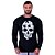 Camiseta Manga Longa Moletinho MXD Conceito Caveira Quebra-Cabeça - Imagem 2