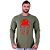 Camiseta Manga Longa Moletinho MXD Conceito Caveira Vermelha - Imagem 2