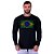 Camiseta Manga Longa Moletinho MXD Conceito Brasil Bandeira Riscada - Imagem 2