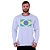 Camiseta Manga Longa Moletinho MXD Conceito Brasil Bandeira Riscada - Imagem 3