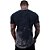 Camiseta Longline 100% Algodão Masculina MXD Conceito Lavado Estonado em Rolo Preto - Imagem 2