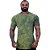 Camiseta Longline 100% Algodão Masculina MXD Conceito Lavado Estonado em Rolo Verde Escuro - Imagem 1