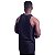 Regata Longline Cavada Lisa Masculina MXD Conceito 100% Algodão Preto Básico - Imagem 2