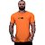 Camiseta Tradicional MXD Conceito Estampado Logo Dry Fit 90% Poliéster 10% Elastano UV50+ MultiFresh Acab. Liso Laranja - Imagem 1