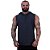 Regata Longline com Touca MXD Conceito 50% Algodão 50% Poliéster Mescla Black - Imagem 1