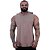 Regata Longline com Touca MXD Conceito 100% Algodão Marrom Acinzentado - Imagem 1