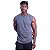 Regata Machão Longline Sem Manga MXD Conceito 50% Algodão 50% Poliéster Mescla Black - Imagem 3