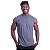 Regata Machão Longline Sem Manga MXD Conceito 50% Algodão 50% Poliéster Mescla Black - Imagem 1