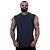 Regata Machão Longline Sem Manga MXD Conceito 50% Algodão 50% Poliéster Mescla Black - Imagem 1
