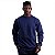 Blusa Moletom Basic Masculina MXD Conceito Sem Touca Azul Marinho - Imagem 1