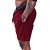 Bermuda em Tactel com Elastano Masculino MXD Conceito 3 Bolsos Bordo - Imagem 2