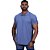 Camisa Gola Polo Masculina Malha Piquet 50% Algodão 50% Poliéster Penteado Rentex MXD Conceito Azul Claro - Imagem 2