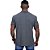Camisa Gola Polo Masculina Malha Piquet 50% Algodão 50% Poliéster Penteado Rentex MXD Conceito Mescla Black - Imagem 3
