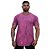 Camiseta Longline 100% Algodão Masculina MXD Conceito Lavado Estonado em Rolo Rosa - Imagem 1