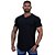 Camiseta Longline Decote V Masculina MXD Conceito 100% Algodão 30.1 Penteado PIMA-USA Preto - Imagem 1