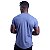 Camiseta Longline 100% Algodão Masculina MXD Conceito Bicolor Azul Petróleo e Preto - Imagem 2