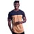 Camiseta Longline 100% Algodão Masculina MXD Conceito Bicolor Preto e Marrom Claro - Imagem 1