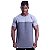 Camiseta Longline Masculina MXD Conceito Bicolor Cinza e Chumbo - Imagem 3