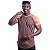 Camiseta Longline 100% Algodão Masculina MXD Conceito Raglan Marrom Claro e Marrom Escuro - Imagem 3