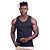 Regata Malha Canelada Masculina Modelo Americano MXD Conceito Cores Básicas Preto - Imagem 2