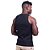 Regata Malha Canelada Masculina Modelo Americano MXD Conceito Cores Básicas Preto - Imagem 4