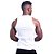 Regata Malha Canelada Masculina Modelo Americano MXD Conceito Cores Básicas Branco - Imagem 3