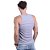 Regata Malha Canelada Masculina Modelo Americano MXD Conceito Cores Básicas Cinza - Imagem 3
