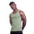 Regata Malha Canelada Masculina Modelo Americano MXD Conceito Cores Básicas Verde Militar - Imagem 1