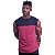 Regata Machão Longline Sem Manga MXD Conceito 100% Algodão Bicolor Preto e Vermelho - Imagem 3