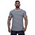 Camiseta Tradicional Masculina MXD Conceito Fio 40.1 Cotton Premium Preto e Branco Listrada - Imagem 1