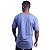 Camiseta Morcegão Masculina MXD Conceito Lisa 100% Algodão Azul Mesclado - Imagem 2