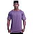Camiseta Morcegão Masculina MXD Conceito Lisa 100% Algodão Roxo Mesclado - Imagem 4