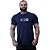 Camiseta Tradicional MXD Conceito Dry Fit 100% Poliéster Estampado Grife Furadinho Azul Petróleo - Imagem 1