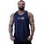 Regata Cavada MXD Conceito Dry Fit 100% Poliéster Estampado Grife Furadinho Azul Petróleo - Imagem 1