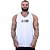 Regata Cavada MXD Conceito Dry Fit 100% Poliéster Estampado Grife Furadinho Branco - Imagem 1