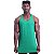 Regata Longline Cavada Lisa Masculina MXD Conceito 100% Algodão Verde Bandeira - Imagem 3