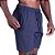 Bermuda em Tactel com Elastano Masculino MXD Conceito Bolso Com Ziper Azul Marinho - Imagem 1
