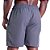 Bermuda em Tactel com Elastano Masculino MXD Conceito Bolso Com Ziper Chumbo - Imagem 3