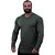 Camiseta Manga Longa MXD Conceito 90% Poliéster 10% Elastano Proteção UV 50+ Verde Militar - Imagem 1
