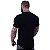 Camiseta Longline Masculina MXD Conceito LIS 96% Viscose 4% Elastano Preto - Imagem 3