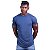 Camiseta Viscose Longline Masculina MXD Conceito LIS 96% Viscose 4% Elastano Azul Marinho - Imagem 1
