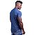 Camiseta Viscose Longline Masculina MXD Conceito LIS 96% Viscose 4% Elastano Azul Marinho - Imagem 2