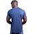 Camiseta Viscose Longline Masculina MXD Conceito LIS 96% Viscose 4% Elastano Azul Marinho - Imagem 3