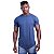 Camiseta Viscose Longline Masculina MXD Conceito LIS 96% Viscose 4% Elastano Azul Marinho - Imagem 4